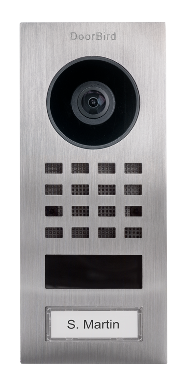 D1101V Montage apparent Interphone Vidéo IP, Acier inoxydable V2A, brossé

