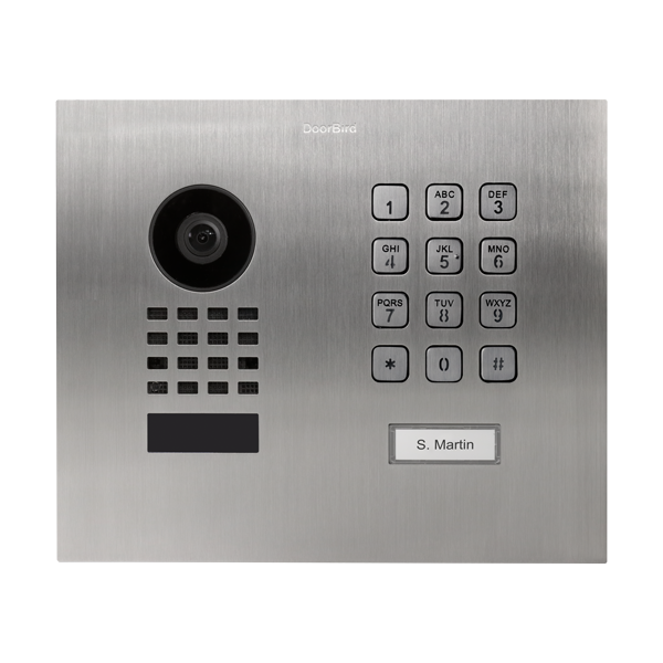 D1101KH Modern Unterputz Interphone Vidéo IP, Acier inoxydable V2A, brossé

