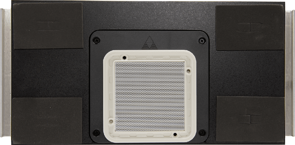 InCeiling DS4/9 Sub with Square Frameless Grill with RackAmp 300