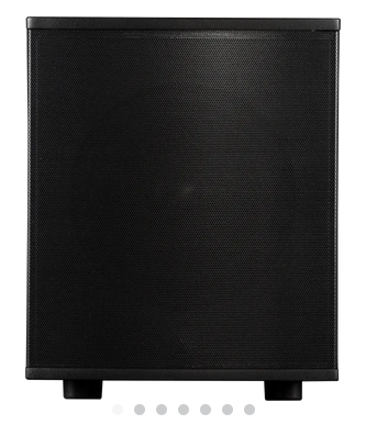 InRoom Mini Sub with RackAmp 300 (4-ohm woofer enclosure painted finish)