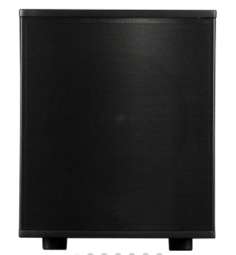 2 InRoom Mini Subs with RackAmp 300 (two 8-ohm woofer enclosures painted finish)