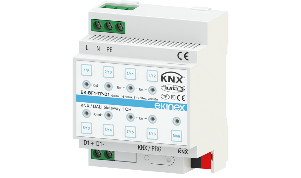 Gateway DALI-KNX 1 channel with advanced functions