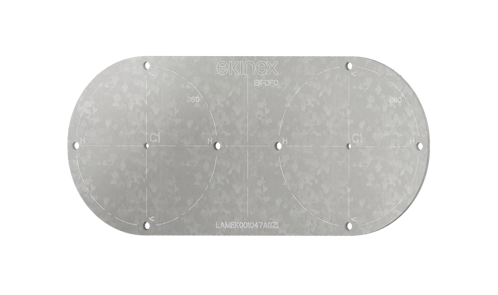 Template for double mounting - Form (5 pieces)