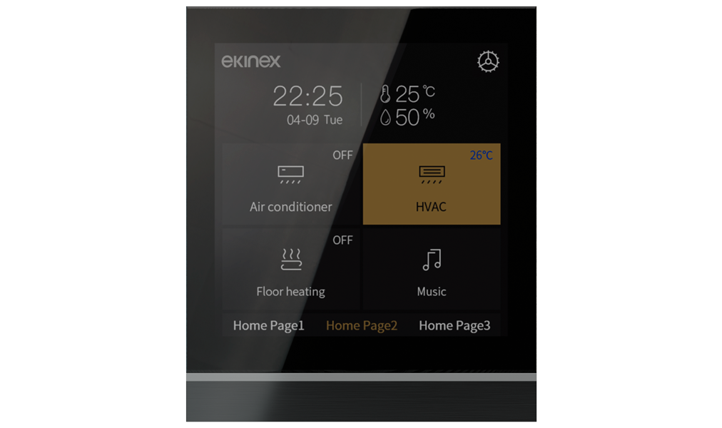 Touch&Control Room controller 4" with advanced function - White