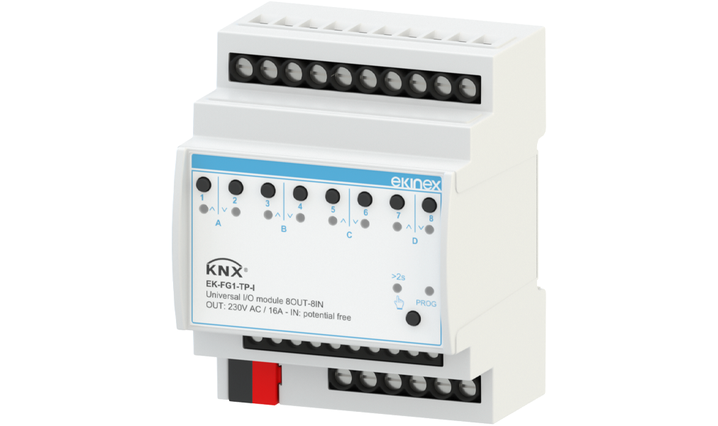 KNX Universal I/O Module 8 outputs 8 inputs AEVO Series