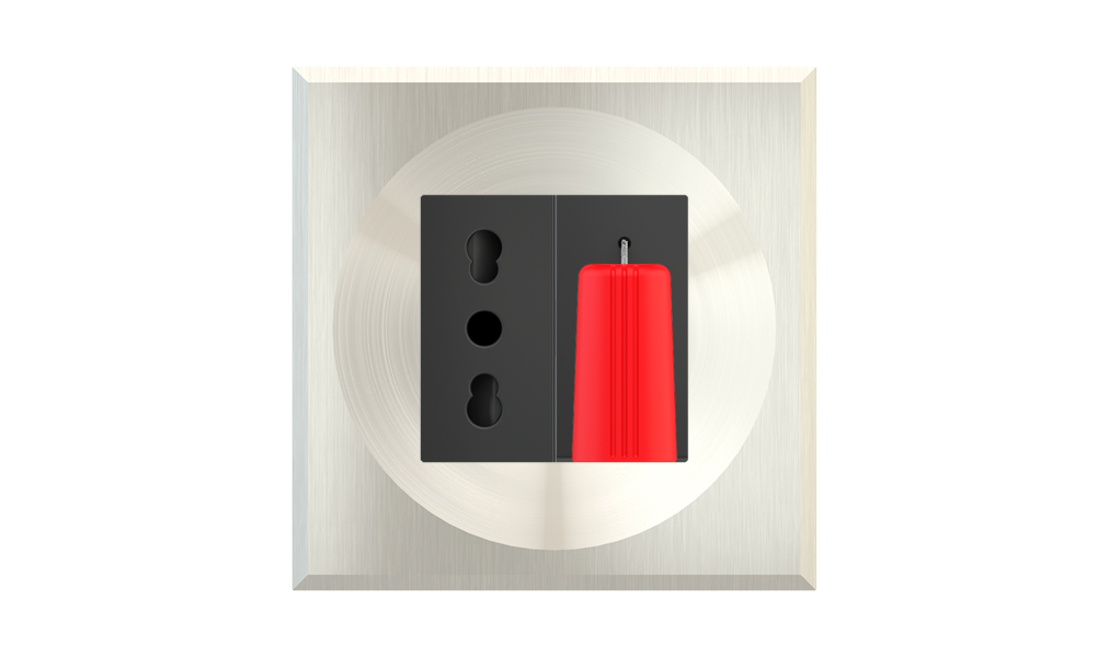 Pull cord button Proxima series anthracite RAL 7016 (1 module)