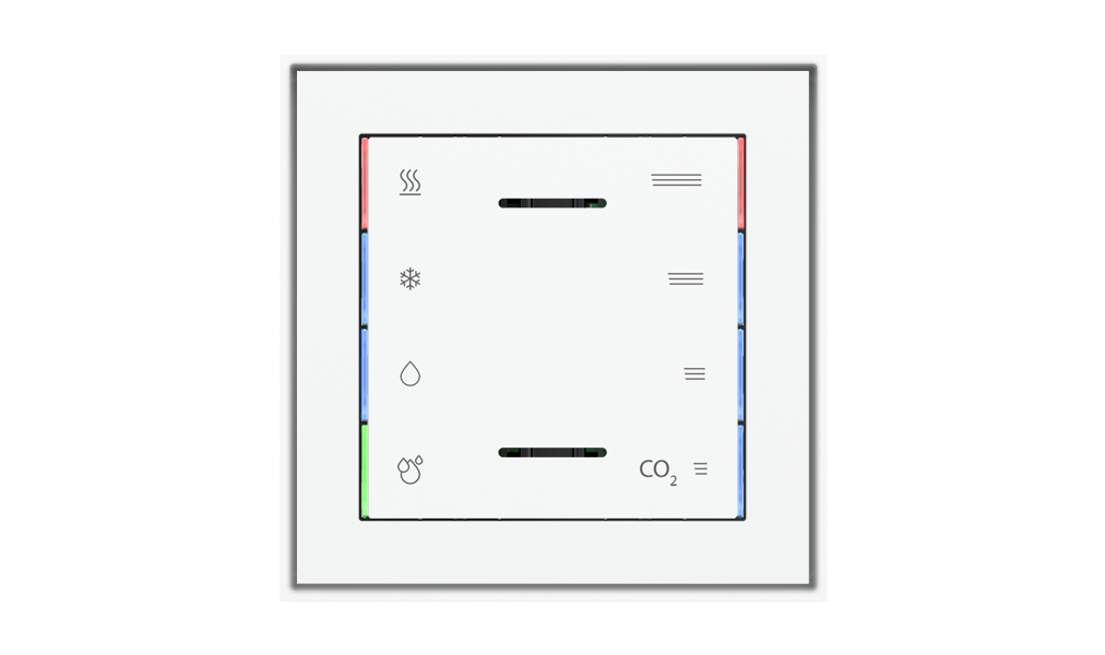 kit 1 rocker 71 serie Square (60X60)  White Plastic with symbols