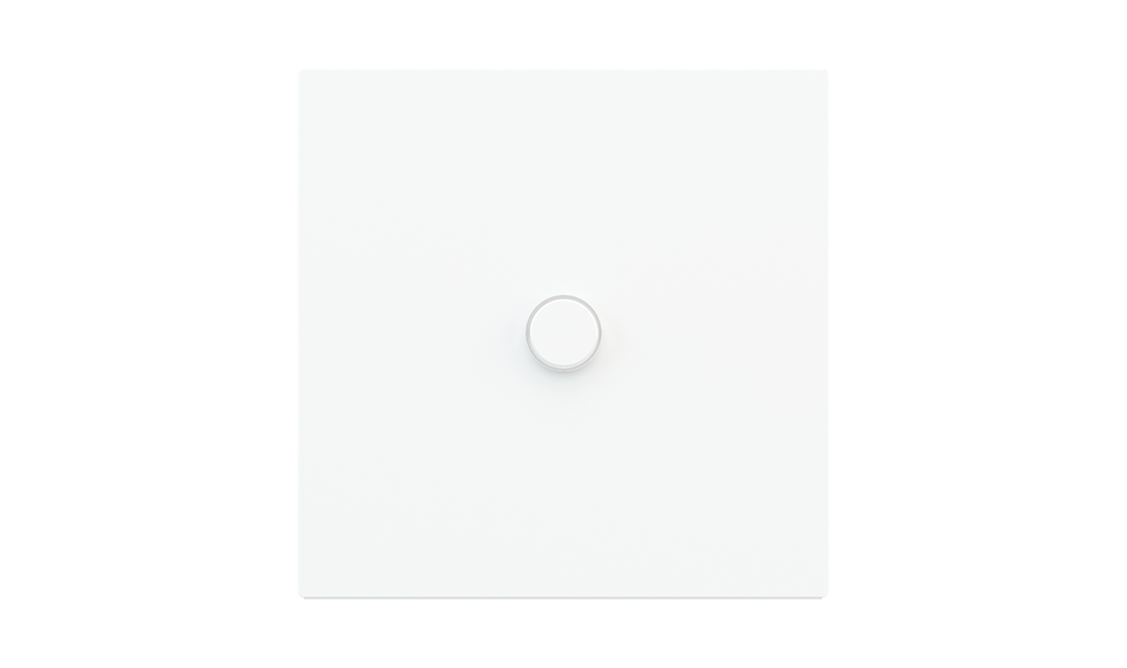 Kit of 1 round button Proxima series Metal Black Metal