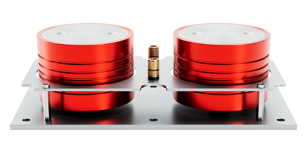 Double acoustic energy transmitter Invisible TWIN
