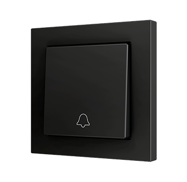ZS55. Bouton poussoir "Soft" simple pour 1 entrée binaire 55 x 55 mm - Champa...