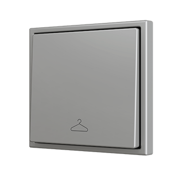 ZS70. Bouton poussoir "Soft" simple pour 1 entrée binaire 70x70 mm - Moka - P...