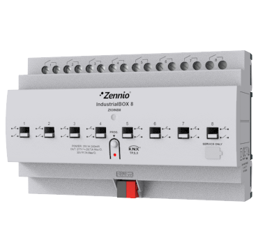 IndustrialBOX 8. Actionneur industriel avec 8 sorties (20 A - 200 µF), contrô...