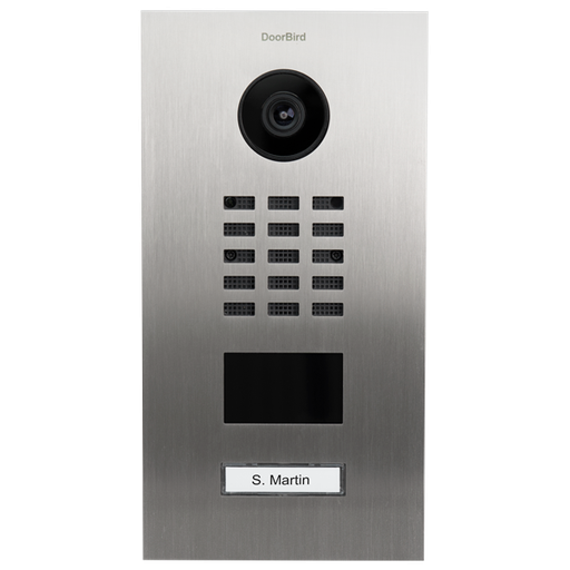 [DRB-429614837] D2201V Interphone Vidéo IP, Acier inoxydable V2A, brossé

