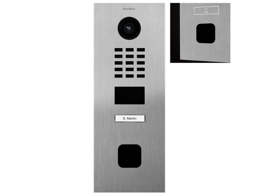 [DRB-429615223] D2201FV EKEY sLine Interphone Vidéo IP, Acier inoxydable V2A, brossé

