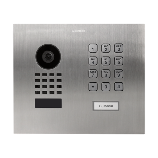 [DRB-423867598] D1101KH Modern Unterputz Interphone Vidéo IP, Acier inoxydable V2A, brossé


