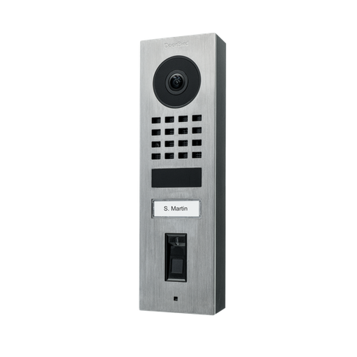 [DRB-423872141] D1101FV Fingerprint 50 Montage apparent Interphone Vidéo IP, Acier inoxydable V2A, brossé

