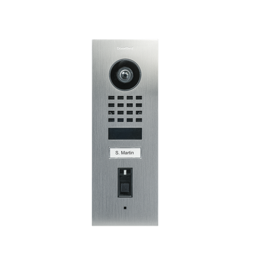 [DRB-423872172] D1101FV Fingerprint 50 Montage encastré Interphone Vidéo IP, Acier inoxydable V2A, brossé

