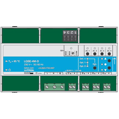 [LUT-LQSE-4M-D] Module Rail DIN, type Cotrole de moteur 3 fils.
