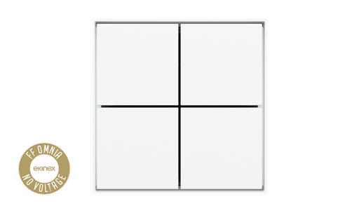 [EK-ED2-NB-NFW] OMNIA universal pushbutton (NO VOLTAGE) - Open Drain - NFW version (white) - white LEDs