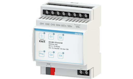 [EK-GD1-TP-4-LV-M] Dimmer KNX 12/48 Vdc 4 monochromatic channels