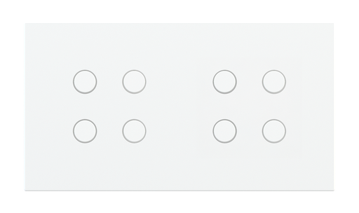 [EK-P2A-44-CRO-P] Magnetic plate 2-fold for 4-rocker push buttons Proxima series Metal Chrome + customization