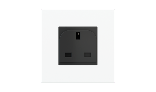[EK-PQA-P-SSB] Square magnetic plate (45x45 mm window) Proxima series Metal Steel Brushed