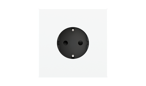 [EK-PQA-T-LAE] Square magnetic plate for Schuko, French, Israeli power socket Proxima series Metal Insense Black