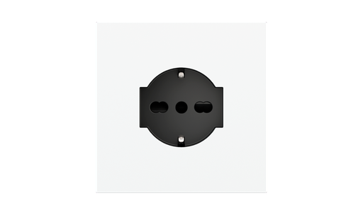 [EK-PQA-U-CRO] Square magnetic plate for an IT UNEL power socket Proxima series Metal Chrome