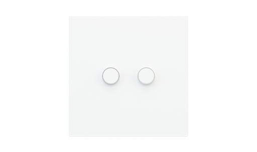 [EK-TTP-2-SSB] Kit of 2 round buttons Proxima series Metal Steel Brushed