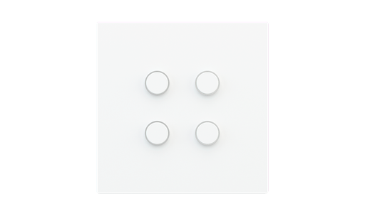 [EK-TTP-4-SSB] Kit of 4 round buttons Proxima series Metal Steel Brushed