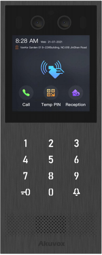 [AKV-X912S-Tarnish-Standard] Vandal resistant SIP Video Intercom with Kypad and 4inch touch screen
