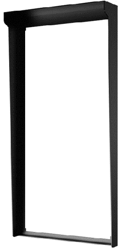 [AKV-S539-In-wall-Rain-Cover-Black] rain cover for In-wall installation, for model: